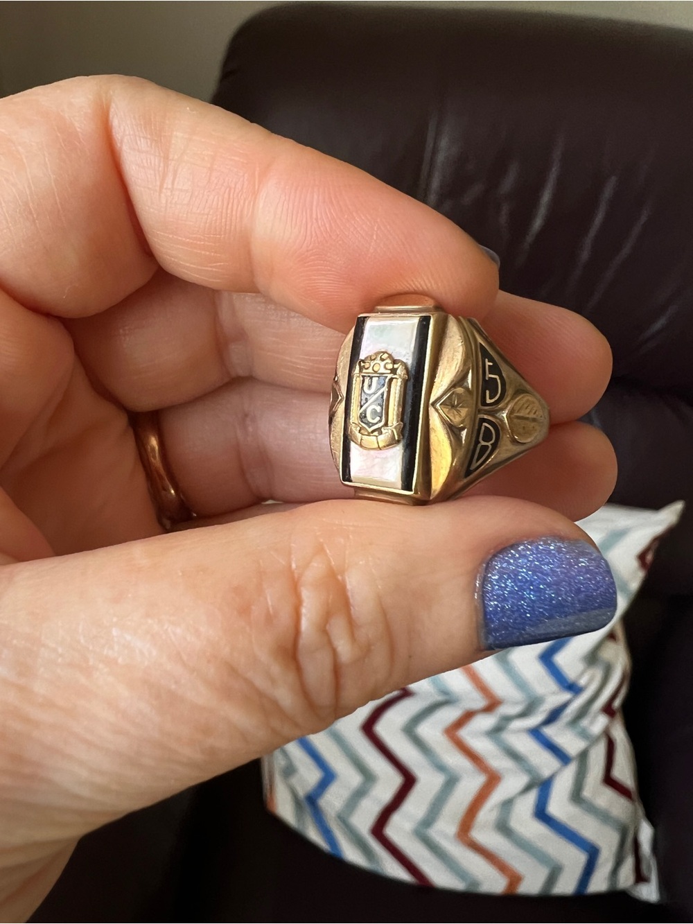 Vintage 10k Gold Class Ring 1958 - Picture 4 of 6